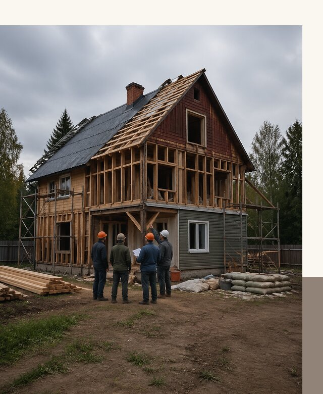 Реконструкция дачного дома в Бийске под ключ с проектом