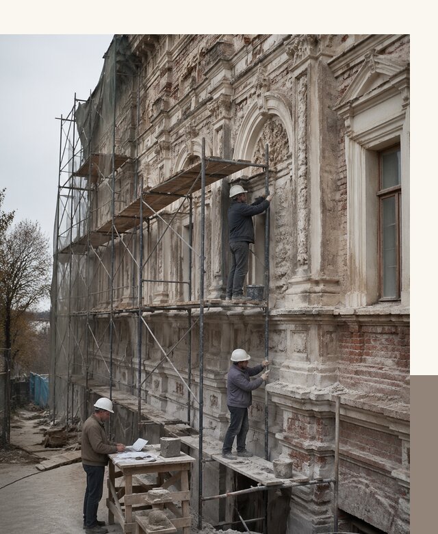 Реставрация объектов культурного наследия под ключ в Бийске
