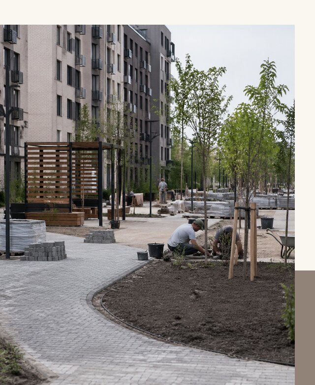 Благоустройство двора и придомовой территории в Бийске
